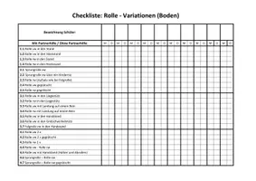 Vorschau - Unterrichtsreihen - Rolle vw. und Rolle rw. Variationen - Boden (Methodik, Helfen und Sichern) - Seite 1