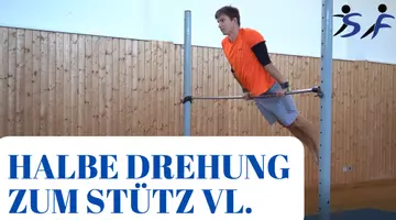 Vorschau - Unterrichtsreihen - Halbe Drehung zum Stütz vl - Reck (Methodik, Helfen und Sichern) - Deckblatt