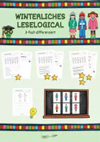 Vorschau - Arbeitsblätter - Winterliches Leselogical: Leserätsel zum Winter für die 2. bis 3. Klasse (3-fach differenziert) - Deckblatt