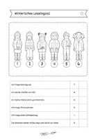 Vorschau - Arbeitsblätter - Winterliches Leselogical: Leserätsel zum Winter für die 2. bis 3. Klasse (3-fach differenziert) - Seite 2