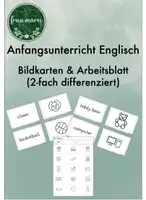 Vorschau - Arbeitsblätter - Anfangsunterricht Englisch - Deckblatt