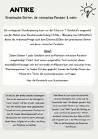 Vorschau - Stundenentwürfe - Griechische & Römische Götter - Lernspiel - Deckblatt