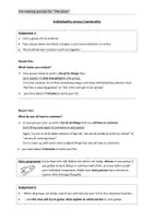 Vorschau - Arbeitsblätter - The Giver - individuality and conformity - icebreaker - Seite 1