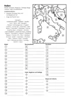 Vorschau - Arbeitsblätter - Italien Landkarte - Deckblatt