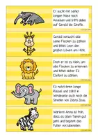 Vorschau - Aufgabenkarten - Zoo / Tiere - Lesezuordnung - Erstes Lesen - Seite 3