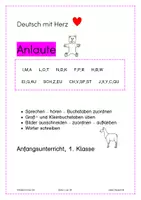 Vorschau - Arbeitsblätter - Phonologische Bewusstheit - 33 Anlaute üben und vertiefen - Deckblatt