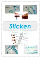 Vorschau - Arbeitsblätter - Sticken Anleitung und Phasenbilder - WG Werken und Gestalten - Deckblatt