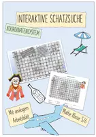 Vorschau - Arbeitsblätter - interaktive Schatzsuche Koordinatensystem Klasse 4, 5, 6 (Pdf und PPTs) - Deckblatt