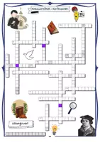 Vorschau - Arbeitsblätter - Kreuzworträtsel zu Konfessionen Evangelisch und Katholisch (Spiel/ Quiz) - Seite 1