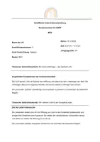 Vorschau - Stundenentwürfe - Unterrichtsbesuch - Symbol Licht (Wir erfahren Licht in der Dunkelheit) - Seite 1