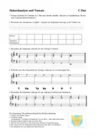 Vorschau - Arbeitsblätter - Material 1: Akkordanalyse und Tonsatz (C-Dur) - Seite 1