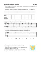 Vorschau - Arbeitsblätter - Material 4: Akkordanalyse und Tonsatz (G-Dur) - Seite 1