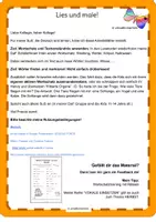 Vorschau - Arbeitsblätter - DaF/DaZ Lies und male! Coole Monster - Seite 1