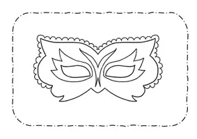 Vorschau - Mal- und Bastelvorlagen - Karneval / Fasching - Masken - Kunstunterricht - Seite 3