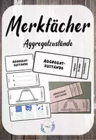 Vorschau - Arbeitsblätter - Merkfächer/Minibuch: Aggregatzustände - Deckblatt