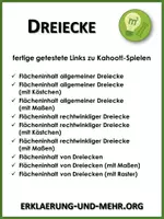 Vorschau - Interaktives Material - Dreiecke (kahoot!) - Deckblatt