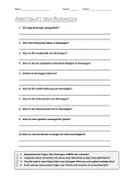 Vorschau - Arbeitsblätter - AB mit Fragen zum Thema "Norwegen" + Lösungsblatt + Infografik - Deckblatt