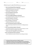 Vorschau - Arbeitsblätter - AB mit Fragen zum Thema "Österreich" + Lösungsblatt + Infografik - Seite 2