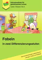 Vorschau - Arbeitsblätter - Fabeln in zwei Differenzierungsstufen – mit Poster, Lösungen und Fabelheft - Deckblatt