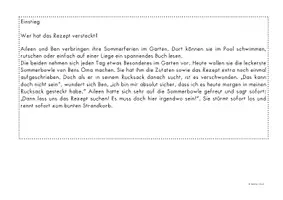 Vorschau - Arbeitsblätter - Lesespur- Sommer- QR-Code-Version - Seite 3