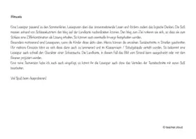 Vorschau - Arbeitsblätter - Lesespur Sommer - Der verlorene Schlüssel - Seite 3