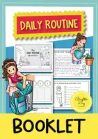 Vista previa - Hojas de trabajo - My Daily Routine Booklet; la rutina diaria (Inglés) - Portada