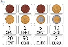 Vorschau - Fördermaterial/Inklusion - Euro und Cent - Klettaufgaben & Klammerkarten - Seite 3