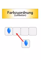 Vorschau - Mal- und Bastelvorlagen - Paket, Klettmappen, Luftballons, optische Differenzierung, Raum-Lage-Wahrnehmung, Farbzuordnung - Seite 3