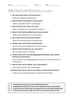 Vorschau - Arbeitsblätter - AB mit Fragen zum Thema "Planeten" + Lösungsblatt + Infografik - Seite 2