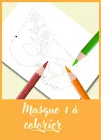 Aperçu - Apprentissages en autonomie - Masque imaginaire à colorier et. découper - N° 1 - Page de couverture
