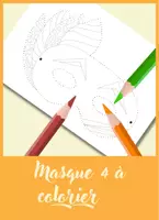 Aperçu - Apprentissages en autonomie - Masque imaginaire à colorier et découper - N° 4 - Page de couverture