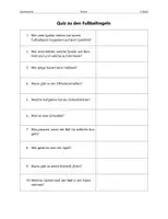 Vorschau - Arbeitsblätter - Fußball – Regeln, Quiz und Suchsel - Seite 1