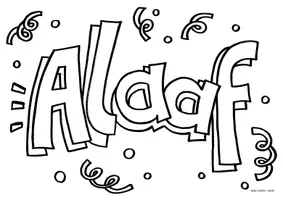 Vorschau - Mal- und Bastelvorlagen - Ausmalbild - Helau und Alaaf Rufe - Karneval Fasching - Deckblatt