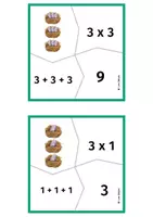 Vorschau - Spiele - Frühling / Puzzle Multiplikation. Eier und Nester. - Seite 3