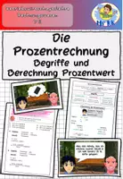 Vorschau - Stundenentwürfe - Die Prozentrechnung Begriffe und Berechnung Prozentwert BwR 7 II Lehrplan Plus - Deckblatt