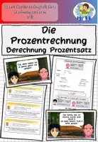 Vorschau - Stundenentwürfe - Die Prozentrechnung Berechnung des Prozentsatzes BwR 7 II Lehrplan Plus - Deckblatt