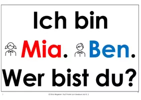 Vorschau - Poster - Willkommen! Poster zum DAZ-Basiskurs - Seite 1