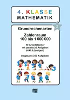 Vorschau - Arbeitsblätter - Klasse 4: Grundrechenarten (Zahlenraum von 100 bis 1000000) | Folge 2 - Deckblatt