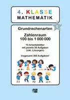 Vorschau - Arbeitsblätter - Klasse 4: Grundrechenarten (Zahlenraum von 100 bis 1000000) | Folge 9 - Deckblatt