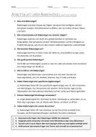 Vorschau - Arbeitsblätter - AB mit Fragen zum Thema "Rabenvögel" + Lösungsblatt - Seite 1