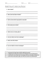 Vorschau - Arbeitsblätter - AB mit Fragen zum Thema "Radio" + Lösungsblatt + Mindmap + Infografik - Deckblatt