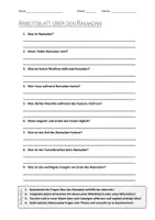 Vorschau - Arbeitsblätter - Lernposter + AB mit Fragen zum Thema "Ramadan" + Lösungsblatt + Infografik - Seite 1