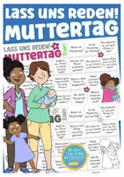 Aperçu - Jeux - Allemand Deutsch Muttertag / Familie Spiel Lass uns reden - Page de couverture