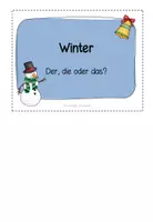 Vorschau - Arbeitsblätter - Klettmappe: Artikel zuordnen - Winter - Seite 1