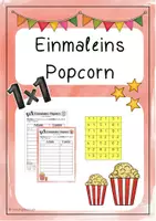 Vorschau - Arbeitsblätter - Einmaleins Popcorn - Deckblatt