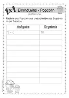 Vorschau - Arbeitsblätter - Einmaleins Popcorn - Seite 3