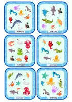 Vista previa - Juegos / Gamificación - Juego de cartas: Animales de agua - página 1