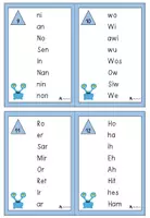 Vorschau - Anderer Materialtyp - Lesekartei Monster Pseudowörter - Stufe 1 Lesetraining - Seite 3