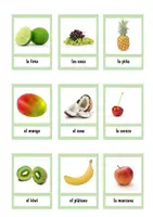 Vorschau - Bildkarten - Las frutas - Bildkarten - Seite 2