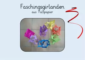 Vorschau - Mal- und Bastelvorlagen - Materialpaket Faschingsdekoration - Seite 1